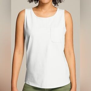J. Jill Classic White Tank Top